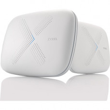 Zyxel Multy X IEEE 802.11ac Ethernet Wireless Router - 2.40 GHz ISM Band - 5 GHz UNII Band - 9 x Antenna(9 x Internal) - 3000 Mbit/s Wireless Speed - 3 x Network Port - 1 x Broadband Port - USB - Gigabit Ethernet WSQ50TWIN