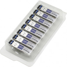 AddOn 8-Pack of Brocade XBR-000193 Compatible TAA Compliant 16Gbs Fibre Channel SW SFP+ Transceiver (MMF, 850nm, 300m, LC) - 100% compatible and guaranteed to work - TAA Compliance XBR-000193-AO