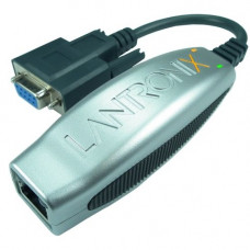 Lantronix Compact 1-Port Secure Serial (RS232) to IP Ethernet Device Server; Up to 256-bit AES encryption; International 110 - 240 VAC - Secure; Integrated; Plug-and-play Serial (RS-232) to Ethernet Converter using Serial-over-IP technology; 128/192/256-b