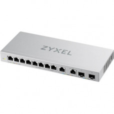 Zyxel 12-Port Unmanaged Multi-Gigabit Switch with 2-Port 2.5G and 2-Port 10G SFP+ - 12 Ports - 2 Layer Supported - Modular - Twisted Pair, Optical Fiber - Desktop - Lifetime Limited Warranty XGS1010-12