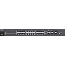 Zyxel 24-Port GbE Smart Managed Switch with 10GbE Uplink - Manageable - 2 Layer Supported - Desktop - 2 Year Limited Warranty - RoHS Compliance XGS1910-24