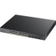 Zyxel XGS2210-28HP 24-port GbE L2 PoE Switch with 10GbE Uplink - 24 Network, 4 Expansion Slot - Manageable - Twisted Pair, Optical Fiber - Modular - 4 Layer Supported XGS2210-28HP