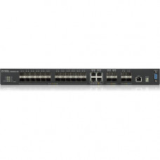 Zyxel 28-port GbE L3 Managed Switch with 4 SFP+ Uplink - 28 Ports - Manageable - 4 Layer Supported - Modular - Optical Fiber, Twisted Pair - Rack-mountable - Lifetime Limited Warranty XGS4600-32F-DCD