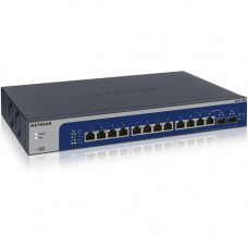 Netgear 12-Port 10-Gigabit/Multi-Gigabit Ethernet Smart Managed Plus Switch (XS512EM) - 12 Ports - Manageable - 3 Layer Supported - Modular - Twisted Pair, Optical Fiber - Desktop, Rack-mountable - Lifetime Limited Warranty XS512EM-100NAS