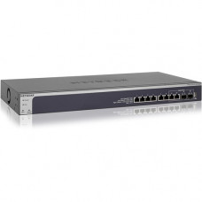 Netgear XS708T - ProSAFE 10 Gigabit Smart Managed Switch - 8 Ports - Manageable - 3 Layer Supported - Modular - Twisted Pair, Optical Fiber - Rack-mountable - Lifetime Limited Warranty XS708T-100NES