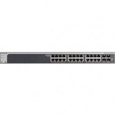 Netgear Prosafe XS728T Ethernet Switch - 28 Ports - Manageable - 3 Layer Supported - Optical Fiber, Twisted Pair - Rack-mountable, Desktop XS728T-100NES