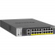 Netgear XSM4316PA Ethernet Switch - 16 Ports - Manageable - 3 Layer Supported - Twisted Pair - 1U High - Rack-mountable - Lifetime Limited Warranty XSM4316PA-100NES