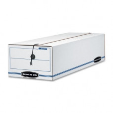 Fellowes Bankers Box Liberty&reg; Check and Form Boxes - Internal Dimensions: 9.50" Width x 23.25" Depth x 6" Height - External Dimensions: 9.8" Width x 23.8" Depth x 6.3" Height - String/Button Tie Closure - Light Duty -