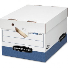 Fellowes Bankers Box Presto&trade; w/Ergo Handles - Letter/Legal - Internal Dimensions: 12" Width x 15" Depth x 10" Height - External Dimensions: 12.9" Width x 16.5" Depth x 10.4" Height - 850 lb - Media Size Supported: L