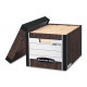 Fellowes Bankers Box Bankers Box&reg; R-Kive&reg; - Letter/Legal, Woodgrain 4pk - Internal Dimensions: 12" Width x 15" Depth x 10" Height - External Dimensions: 12.8" Width x 16.5" Depth x 10.4" Height - Media Size Su