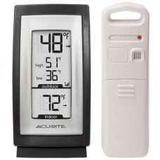 Chaney Instrument Co AcuRite Digital Thermometer with Indoor / Outdoor Temperature - 32&deg;F (0&deg;C) to 122&deg;F (50&deg;C) - Built-in Stand, Wall Mountable, Weather Resistant, Hanging Hole, Durable - For Indoor, Outdoor 00831A3
