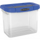 Fellowes Bankers Box&reg; Heavy Duty Portable Plastic File Box - Internal Dimensions: 11.75" Width x 6.75" Depth x 10.75" Height - External Dimensions: 14.3" Width x 8.6" Depth x 11.1" Height - Media Size Supported: Lette