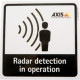 Axis Radar Detection Sticker - 10 Piece - TAA Compliance 01551-001