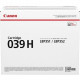 Canon 039H Original Toner Cartridge - Black - Laser - High Yield - 25000 Pages - 1 Pack - TAA Compliance 0288C001
