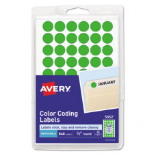 Avery LABEL,.5RND,840/PK,NEGN - TAA Compliance 05052