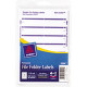 Avery Print or Write File Folder Label - 0.69" Width x 3.44" Length - 252 / Pack - Purple - TAA Compliance 05204