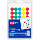 Avery &reg; See-Through Removable Color Dots, 0.75-Inch Diameter, Assorted Colors, 1015 per Pack (05473) - 3/4" Diameter - Removable Adhesive - Round - Assorted, Green, Light Blue, Red, Yellow - Film - 35 / Sheet - 29 Total Sheets - 1015 Total La