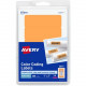 Avery &reg; Color Coded Label - Permanent Adhesive - 1" Width x 3" Length - Rectangle - Laser - Neon Orange - 5 / Sheet - 40 Total Sheets - 200 Total Label(s) - TAA Compliance 05477
