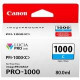 Canon LUCIA PRO PFI-1000 Ink Cartridge - Cyan - Inkjet - 5025 Photos - TAA Compliance 0547C002