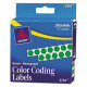 Avery &reg; Color Coded Label - Permanent Adhesive - 1/4" Diameter - Round - Laser, Inkjet - Green - Paper - 450 / Sheet - 1 Total Sheets - 450 Total Label(s) - TAA Compliance 05791