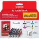 Canon 0628B027 Ink Cartridge - Black, Cyan, Magenta, Yellow - Inkjet - TAA Compliance 0628B027