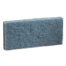 3m Doodlebug Blue Scrub Pads - 4.1" Width x 10" Depth1" Thickness - 1/Carton - Polyester Fiber, Nylon Fiber, Resin? - Blue - TAA Compliance 08005