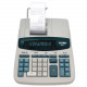 Victor 1260-3 12 Digit Heavy Duty Commercial Printing Calculator - 4.6 LPS - Clock, Date, Independent Memory, Item Count, 4-Key Memory, Extra Large Display, Sign Change - AC Supply Powered - 8" x 11" x 2.8" - White, Gray - 1 Each 1260-3