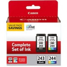 Canon PG-243 / CL-244 Original Ink Cartridge Value Pack - Black, Color - Laser - TAA Compliance 1287C006