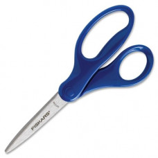 Fiskars Student Scissors - 2.75" Cutting Length - 7" Overall Length - Straight - Stainless Steel - Pointed Tip - Assorted - 1 Each 1294587097J
