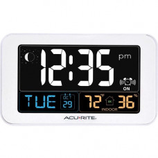 Chaney Instrument Co AcuRite Intelli-Time Clock with Indoor Temperature and USB Charger - Digital 13040CA