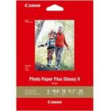 Canon Plus Glossy II PP-301 Inkjet Print Photo Paper - 5" x 7" - 70 lb Basis Weight - Glossy - 92 Brightness - 20 Sheet 1432C002