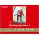 Canon Plus Glossy II PP-301 Inkjet Print Photo Paper - 4" x 6" - 70 lb Basis Weight - Glossy - 92 Brightness - 400 Sheet 1432C007