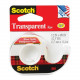 3m Scotch Gloss Finish Transparent Tape - 0.50" Width x 37.50 ft Length - 1" Core - Acrylate - Non-yellowing, Photo-safe, Transparent, Glossy - Dispenser Included - Handheld Dispenser - 1 Roll - Clear - TAA Compliance 144