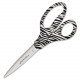 Fiskars Stainless Steel Blade Scissors - 8" Overall Length - Stainless Steel - Pointed Tip - Blue, White - 1 Each 153582-1002