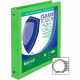 Samsill Lime Green Clean Touch Antimicrobial View Binder - 1" Binder Capacity - Letter - 8 1/2" x 11" Sheet Size - 225 Sheet Capacity - 3 x Round Ring Fastener(s) - 2 Internal Pocket(s) - Chipboard, Polypropylene - Lime - Recycled - 1 Each 