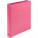Samsill Earth&#39;&#39;s Choice Round Ring View Binder - 1" Binder Capacity - Letter - 8 1/2" x 11" Sheet Size - 2 Internal Pocket(s) - Polypropylene-covered Chipboard - Hot Pink - Recycled - Eco-friendly, Exposed Rivet, Removable R