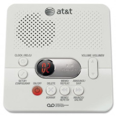AT&T 60 Min Record Time Digital Answering System - 1 Hour Digital - White - ENERGY STAR Compliance 1740