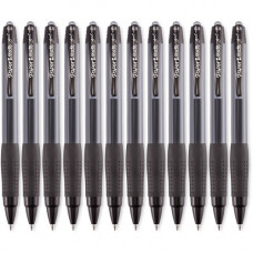 Newell Rubbermaid Paper Mate Retractable Pigmented Gel Ink Pens - Fine Pen Point - 0.5 mm Pen Point Size - Black Gel-based Ink - Black Barrel - 12 / Dozen 1753362