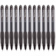 Newell Rubbermaid Paper Mate Retractable Pigmented Gel Ink Pens - Fine Pen Point - 0.5 mm Pen Point Size - Black Gel-based Ink - Black Barrel - 12 / Dozen 1753362