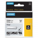 Newell Rubbermaid Dymo Rhino Industrial Vinyl Labels - Permanent Adhesive - 15/32" Width x 18 3/64 ft Length - Rectangle - Thermal Transfer - White, Black - Vinyl - 1 Each - TAA Compliance 18444