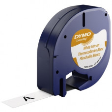 Newell Rubbermaid Dymo LetraTag 18771 Fabric Iron on Tape - 0.5" x 6.5&#39;&#39; - 1 x Roll - TAA Compliance 18771