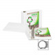 Samsill Earth&#39;&#39;s Choice Round Ring View Binders - 5" Binder Capacity - Letter - 8 1/2" x 11" Sheet Size - 850 Sheet Capacity - Round Ring Fastener(s) - 2 Internal Pocket(s) - Polypropylene, Chipboard - White - Recycled - 1 E