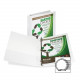 Samsill Earth&#39;&#39;s Choice Round Ring View Binders - 1 1/2" Binder Capacity - Letter - 8 1/2" x 11" Sheet Size - 350 Sheet Capacity - 3 x Round Ring Fastener(s) - 2 Internal Pocket(s) - Vinyl, Cardboard, Polypropylene, Chipboar