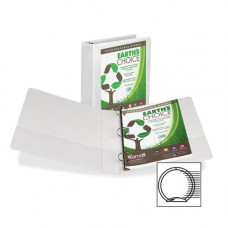 Samsill Earth&#39;&#39;s Choice Round Ring View Binders - 2" Binder Capacity - Letter - 8 1/2" x 11" Sheet Size - 450 Sheet Capacity - 3 x Round Ring Fastener(s) - 2 Internal Pocket(s) - Vinyl, Cardboard, Polypropylene, Chipboard - 