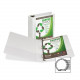 Samsill Earth&#39;&#39;s Choice Round Ring View Binders - 3" Binder Capacity - Letter - 8 1/2" x 11" Sheet Size - 575 Sheet Capacity - 3 x Round Ring Fastener(s) - 2 Internal Pocket(s) - Vinyl, Cardboard, Pressboard, Chipboard, Poly