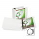 Samsill Earth&#39;&#39;s Choice Round Ring View Binders - 4" Binder Capacity - Letter - 8 1/2" x 11" Sheet Size - 700 Sheet Capacity - 3 x Round Ring Fastener(s) - 2 Internal Pocket(s) - Polypropylene - White - 15 lb - Recycled - 1 