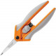 Fiskars Fabric Easy Action Shears - 1.75" Cutting Length - 5" Overall Length - Straight-left/right - Micro Tip - Gray - 1 Each 1905001001