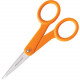 Fiskars Micro-Tip Scissors - Left/Right - Stainless Steel - Micro Tip - Black - 1 / Each 1948101015