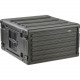 SKB 6U Roto Rack - Internal Dimensions: 19" Width x 10.50" Height - External Dimensions: 22.4" Width x 24" Depth x 13.2" Height - x Audio Mixer, x Wireless Microphone System, x CD Player - Interlocking, Latch Lock Closure - Stacka