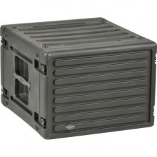 SKB 8U Roto Rack - Internal Dimensions: 19" Width x 14" Height - External Dimensions: 22.4" Width x 24" Depth x 16.7" Height - x Audio Mixer, x Wireless Microphone System, x CD Player - Interlocking, Latch Lock Closure - Stackable